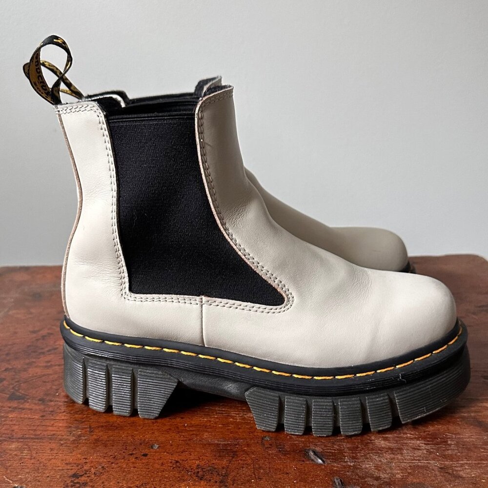 Dr Marten - Audrick Nappa Leather Platform Chelsea Boots - Women's Size 8 - Picture 2 of 6